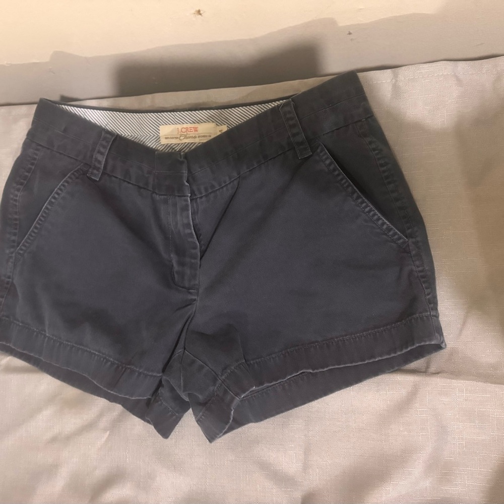 J. Crew Charcoal Cargo Shorts with Cotton Blend